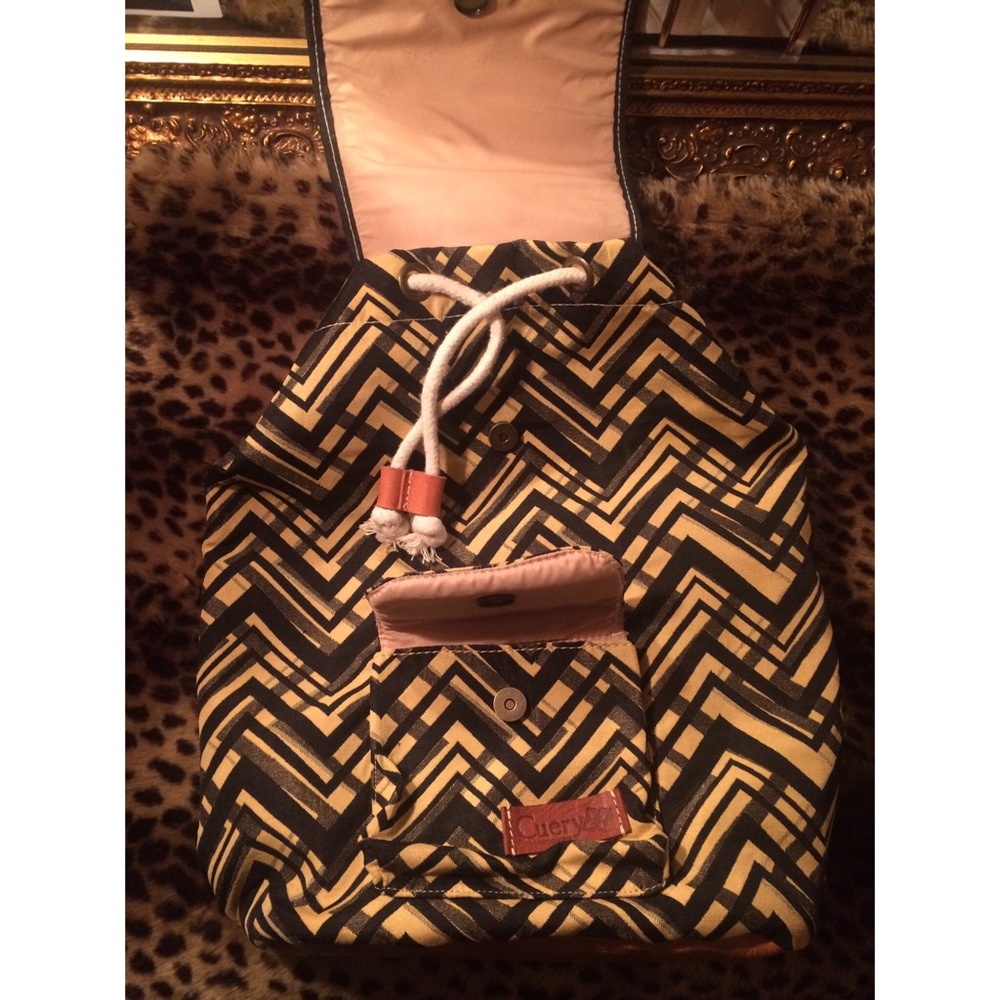 Cuery Leather & Canvas Backpack - Picture 6 of 7